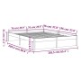 Weißer Massivholzbettrahmen 160x200 cm von vidaXL, Betten und Lattenroste - Ref: Foro24-814960, Preis: 134,25 €, Rabatt: %