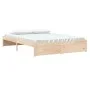 Estructura de cama madera maciza 150x200 cm de vidaXL, Camas y somieres - Ref: Foro24-814954, Precio: 126,05 €, Descuento: %