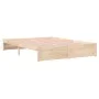 Estructura de cama madera maciza 150x200 cm de vidaXL, Camas y somieres - Ref: Foro24-814954, Precio: 126,05 €, Descuento: %