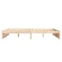 Estructura de cama madera maciza 150x200 cm de vidaXL, Camas y somieres - Ref: Foro24-814954, Precio: 126,05 €, Descuento: %