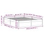 Estructura de cama de madera maciza 140x190 cm de vidaXL, Camas y somieres - Ref: Foro24-814929, Precio: 116,77 €, Descuento: %