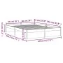 Solid wood bed frame 140x190 cm by vidaXL, Beds and slatted bases - Ref: Foro24-814929, Price: 115,25 €, Discount: %