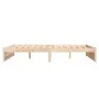 Solid wood double bed frame 135x190 cm by vidaXL, Beds and slatted bases - Ref: Foro24-814924, Price: 116,26 €, Discount: %