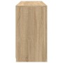 Aparador con luces LED roble Sonoma 123x37x67 cm