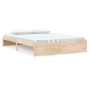 Estructura de cama de madera maciza 160x200 cm de vidaXL, Camas y somieres - Ref: Foro24-814959, Precio: 132,97 €, Descuento: %