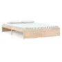 Estructura de cama de madera maciza 160x200 cm de vidaXL, Camas y somieres - Ref: Foro24-814959, Precio: 131,08 €, Descuento: %