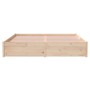 Estructura de cama de madera maciza 160x200 cm de vidaXL, Camas y somieres - Ref: Foro24-814959, Precio: 132,97 €, Descuento: %