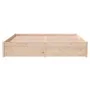 Estructura de cama de madera maciza 160x200 cm de vidaXL, Camas y somieres - Ref: Foro24-814959, Precio: 131,08 €, Descuento: %