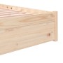 Estructura de cama de madera maciza 160x200 cm