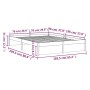 Estructura de cama de madera maciza 160x200 cm de vidaXL, Camas y somieres - Ref: Foro24-814959, Precio: 132,97 €, Descuento: %