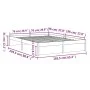 Solid wood bed frame 160x200 cm by vidaXL, Beds and slatted bases - Ref: Foro24-814959, Price: 131,08 €, Discount: %