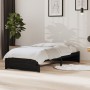 Estructura de cama individual madera maciza negra 90x190 cm de vidaXL, Camas y somieres - Ref: Foro24-814918, Precio: 110,04 ...