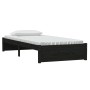 Estructura de cama individual madera maciza negra 90x190 cm de vidaXL, Camas y somieres - Ref: Foro24-814918, Precio: 110,04 ...