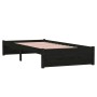 Estructura de cama individual madera maciza negra 90x190 cm de vidaXL, Camas y somieres - Ref: Foro24-814918, Precio: 110,04 ...