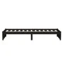 Black solid wood single bed frame 90x190 cm by vidaXL, Beds and slatted bases - Ref: Foro24-814918, Price: 89,39 €, Discount: %