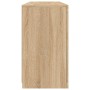 Aparador con luces LED roble Sonoma 142,5x37x67 cm