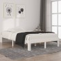 Solid white pine wood bed frame 120x200 cm by vidaXL, Beds and slatted bases - Ref: Foro24-810361, Price: 102,69 €, Discount: %