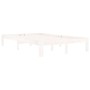 Solid white pine wood bed frame 120x200 cm by vidaXL, Beds and slatted bases - Ref: Foro24-810361, Price: 102,69 €, Discount: %