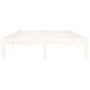 Solid white pine wood bed frame 120x200 cm by vidaXL, Beds and slatted bases - Ref: Foro24-810361, Price: 102,69 €, Discount: %