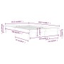 Massives Bettgestell aus weißem Kiefernholz, 120 x 200 cm von vidaXL, Betten und Lattenroste - Ref: Foro24-810361, Preis: 102...
