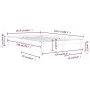 Solid white pine wood bed frame 120x200 cm by vidaXL, Beds and slatted bases - Ref: Foro24-810361, Price: 101,46 €, Discount: %