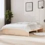 Solid wood bed frame 140x200 cm by vidaXL, Beds and slatted bases - Ref: Foro24-814949, Price: 116,39 €, Discount: %