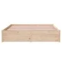 Solid wood bed frame 140x200 cm by vidaXL, Beds and slatted bases - Ref: Foro24-814949, Price: 116,39 €, Discount: %