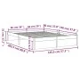Solid wood bed frame 140x200 cm by vidaXL, Beds and slatted bases - Ref: Foro24-814949, Price: 116,39 €, Discount: %