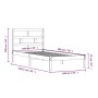 Honey brown solid pine wood bed frame 100x200 cm by vidaXL, Beds and slatted bases - Ref: Foro24-3101211, Price: 112,25 €, Di...