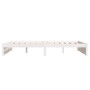 Weißer Massivholzbettrahmen 135x190 cm von vidaXL, Betten und Lattenroste - Ref: Foro24-814925, Preis: 125,15 €, Rabatt: %