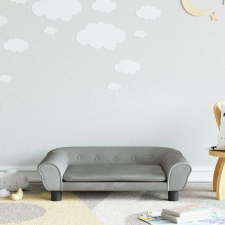 Sofá para niños de terciopelo gris claro 70x45x26 cm by vidaXL, Baby and Toddler Furniture - Ref: Foro24-3196401, Price: 81,4...
