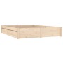 Bed frame with drawers 140x190 cm by vidaXL, Beds and slatted bases - Ref: Foro24-3103503, Price: 200,58 €, Discount: %