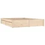 Bed frame with drawers 140x190 cm by vidaXL, Beds and slatted bases - Ref: Foro24-3103503, Price: 198,05 €, Discount: %