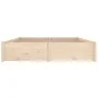 Bed frame with drawers 140x190 cm by vidaXL, Beds and slatted bases - Ref: Foro24-3103503, Price: 198,05 €, Discount: %