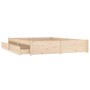 Bed frame with drawers 140x190 cm by vidaXL, Beds and slatted bases - Ref: Foro24-3103503, Price: 200,58 €, Discount: %