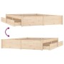 Bed frame with drawers 140x190 cm by vidaXL, Beds and slatted bases - Ref: Foro24-3103503, Price: 200,58 €, Discount: %