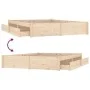 Bed frame with drawers 140x190 cm by vidaXL, Beds and slatted bases - Ref: Foro24-3103503, Price: 198,05 €, Discount: %
