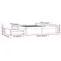Bettgestell mit Schubladen 140x190 cm von vidaXL, Betten und Lattenroste - Ref: Foro24-3103503, Preis: 198,03 €, Rabatt: %