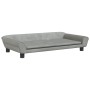 Hellgraues Samt-Kinder-Sofa 100x50x26 cm von vidaXL, Baby- und Kleinkindmöbel - Ref: Foro24-3196394, Preis: 105,39 €, Rabatt: %