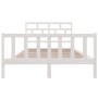 Estructura de cama de madera maciza de pino blanco 160x200 cm de vidaXL, Camas y somieres - Ref: Foro24-3101359, Precio: 157,...