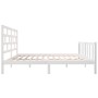 Estructura de cama de madera maciza de pino blanco 160x200 cm de vidaXL, Camas y somieres - Ref: Foro24-3101359, Precio: 157,...
