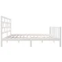 Estructura de cama de madera maciza de pino blanco 160x200 cm de vidaXL, Camas y somieres - Ref: Foro24-3101359, Precio: 155,...