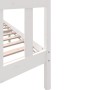 Estructura de cama de madera maciza de pino blanco 160x200 cm de vidaXL, Camas y somieres - Ref: Foro24-3101359, Precio: 157,...