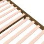 Honey brown solid wood double bed frame 120x190 cm by vidaXL, Beds and slatted bases - Ref: Foro24-814922, Price: 110,16 €, D...