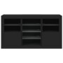 Aparador con luces LED negro 123x37x67 cm