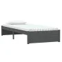 Gray solid wood single bed frame 75x190 cm by vidaXL, Beds and slatted bases - Ref: Foro24-814911, Price: 71,09 €, Discount: %