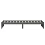 Gray solid wood single bed frame 75x190 cm by vidaXL, Beds and slatted bases - Ref: Foro24-814911, Price: 71,09 €, Discount: %