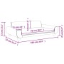 Kindersofa aus schwarzem Samt, 100 x 54 x 33 cm von vidaXL, Baby- und Kleinkindmöbel - Ref: Foro24-3196383, Preis: 106,52 €, ...