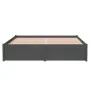 Estructura de cama madera maciza gris doble 135x190 cm de vidaXL, Camas y somieres - Ref: Foro24-814926, Precio: 123,17 €, De...