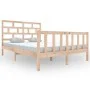 Estructura de cama madera maciza de pino 120x200 cm de vidaXL, Camas y somieres - Ref: Foro24-3101343, Precio: 122,75 €, Desc...